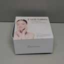 Red Light Therapy for Face, LED Face Mask Light Therapy Adjustable Brightness with 7 Color Led, Cordless & Rechargeable, Red Light Mask for Anti-Aging, Skin Brightening and Rejuvenation