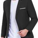 Men's Suit Blazer Casual Coats Lightweight Party Jackets Groomsmen Sports Coat Two Button Tuxedo Suits (5X-Large)