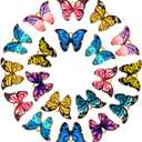 Hicarer 56 Pieces Butterfly Charms for Jewelry Making Colorful Butterfly Pendants Kawaii Enamel Charms for Crafts Bracelets Earrings Necklaces Keychains DIY Supplies