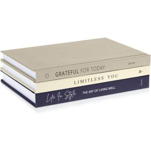 Book Decor Set  Decorative Books for Home Decor, Dark Navy Indigo Blue Accents for Coffee Table, Entry Table or Shelves, Fake Books for Bookshelf Decoration