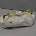 RTGGSEL Women's Crystal Glossy Patent Leather Top Handle Tote Evening Handbag Wedding Crossbody Shoulder Bags Satchel Purse (White)