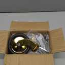 3" stem Caster Wheels,Hotel Restaurant Trolley casters Set of 4 (2with brake 2without, Gold plating),threaded stem 8 * 15mm,Lightweight Total Capacity 160lbs