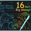 16 inch LCD Writing Tablet for Kids Adults,Colorful Drawing Pad Doodle Board School Supplies Christmas Gifts Toys for Girls Boys 3 4 5 6 7 8 Year Old Girl Boy Birthday Gift Ideas (Blue)