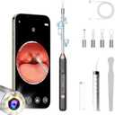 Sinkawa Tonsil Stone Remover with Camera，Tonsil Stone Removal Tool with LED Light，TonsilCleaner for Tonsil Stone Removal，Tonsillolith Removal Tool with 4 Head ，Attachments for iOS & Android