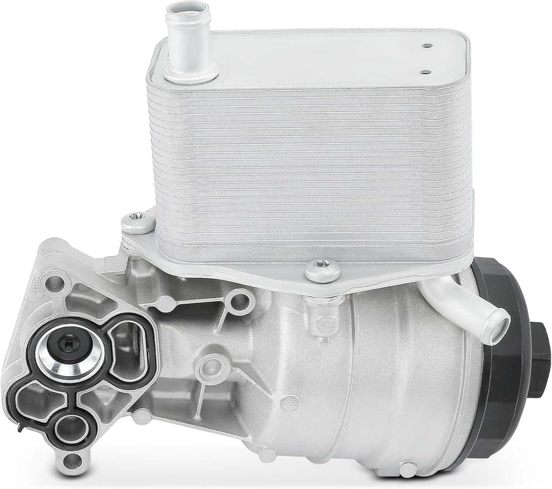 A-Premium Engine Oil Filter Housing Adapter Assembly [with Gasket Kit] - Compatible with Volvo Vehicles - 2008-2016 - XC60, XC90, S60, XC70, S80, V60, V70-3.0L 3.2L