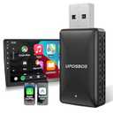 2 in 1 Wireless CarPlay Adapter for Apple iPhone & Android Auto Wireless Adapter Play and Plug Wired to Wireless Carplay/ Android Auto Dongle for OEM Cars from 2016 Fast Connect No Latency(Black)