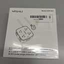 6 Ft Surge Protector Power Strip - 8 Widely Outlets with 4 USB Ports, 3 Side Outlet Extender with 6 Feet Extension Cord, Flat Plug, Wall Mount, Desk USB Charging Station, ETL,White