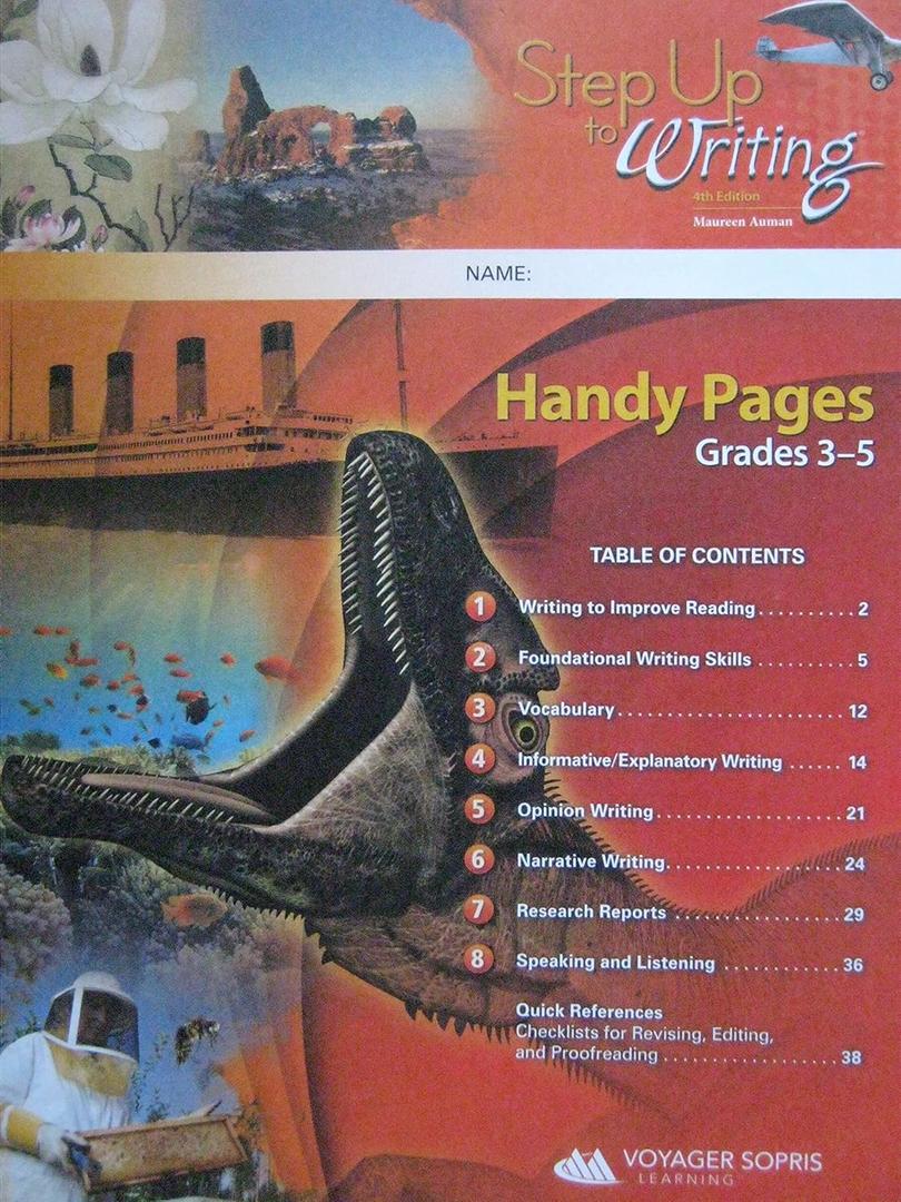 Step Up to Writing 4th Edition Handy Pages Grades 3-5
