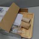 29" Tall Cat Scratching Post for Indoor Cats Adults, Extra-Stable & Natural Solid Wood Scratching Post Sisal Scratcher with Hanging Funny Ball, White