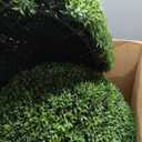 Faux Boxwood Topiary Balls with UV-resistant PVC Leaves Decorative Balls for Backyard, Balcony,Garden, Wedding and Home Décor, count of 4, size: in diameter 18"
