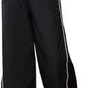 Verdusa Girl's Striped Wide Leg Athletic Pants Streetwear Loose Drawstring Waist Trousers