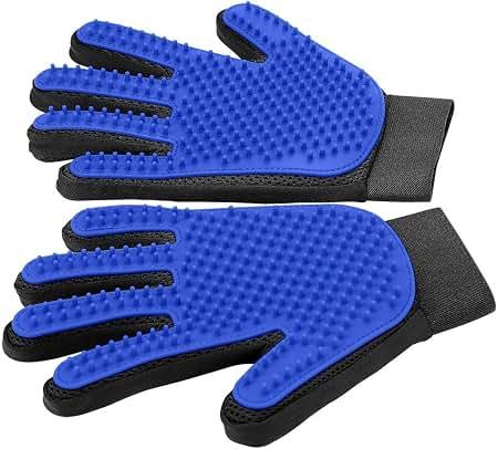 Pet Hair Removal Glove with 255 Silicone Tips for Dogs & Cats, 1 Pair BluePet Hair Removal Glove with 255 Silicone Tips for Dogs & Cats, 1 Pair Blue
2-in-1 Deshedding & Massage Mitt, 5-Finger Flexible Design, for Bathing & Grooming, Safe for Long/Short/Curly Hair Pets
2-in-1 Deshedding & Massage Mitt, 5-Finger Flexible Design, for Bathing & Grooming, Safe for Long/Short/Curly Hair Pets