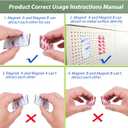 A+B Paired Adhesive Magnetic Tape, Precut (4 in x 2 in x 10 Pack/ 5Pairs) Flexible AB Magnets Strips for DIY Closure Craftings, a b Magnet Match to Use