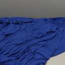 BDDC Table Skirts for Rectangle Tables 6ft - One-Piece Royal Blue Tablecloths and Skirt, Wrinkle Resistant Ruffles Elastic Cover for Banquets, Weddings, Events, Parties