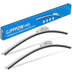 CJPPPZIW Windshield Wipers-15"+15" Replacement for 2007-2017 Jeep Wrangler/2018 Wrangler JK,Streak-free,OEM Quality Premium All-Season Front White Wiper Blades (Set of 2)