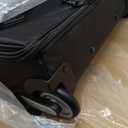 Amazon Basics 30-Inch Large Rolling Duffel Bag with Wheels and Handle, Durable Ripstop Polyester, 2 Layers of Space, Multiple Interior and Exterior Pockets, Black