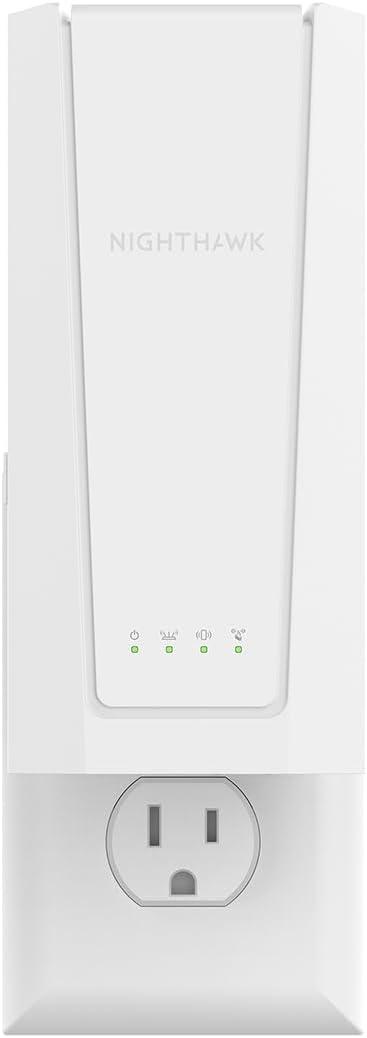NETGEAR WiFi 7 Range Extender (EXS25)  BE5000 Dual-Band Wireless Signal Booster & Repeater (up to 5 Gbps Speed) - Add up to 1,500 sq. ft., 45 Devices - WPA3 Security, Smart Roaming