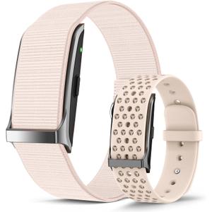 EGQINR Smart Bracelet, 24H Sleep Tracker, All-Day Continuous Heart Rate Blood Pressure Stress HRV Monitor, 120+ Sport Modes Smart Wristband with Free APP 2 Bands