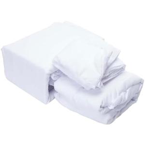 Super Soft Breathable  Set,  4 Piece with Flat Sheet, Fitted Sheet, 2 Pillowcases