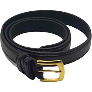 FENLDY Adjustable Thin Belts For Womens Skinny Belts For Dresses Womens Solid Color Alloy Turn Lock Belts For Jeans (Black belt gold buckle)