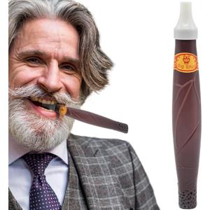 Halloween Fake Puff Cigars,Realistic Plastic Cigars Fake Cigarettes for Prank Blow Fake Smoke for Halloween Party Favor, Costume Party Supplies