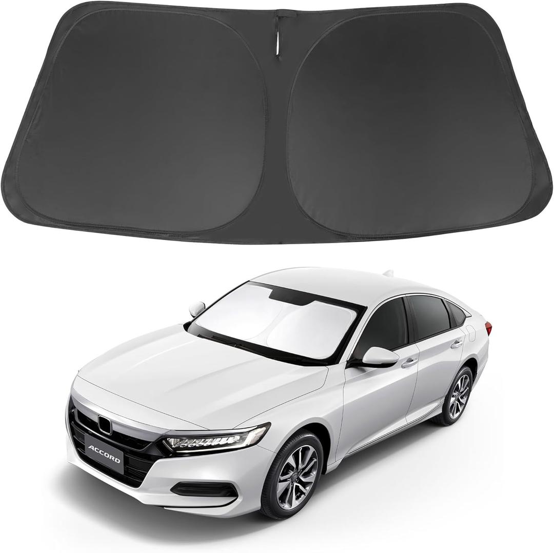 Windshield Sun Shade Foldable Reflective Sunshade Fit for 2018-2022 Honda Accord Sedan Accessories Window Shade Sun Visor Heat Protection Keeps Car Cool
