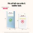 Dream On Me Little Lullaby 2-in-1 Crib Mattress, Dual-Sided for Infants & Toddlers, Waterproof Cover, GREENGUARD Gold Certified, Fits Full Size Crib & Toddler Bed, 52” x 28” x 5”