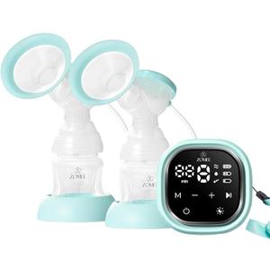 Zomee Z2 Double Electric Breast Pump – with Expression, Massage, and 2-Phase Modes - Hospital Grade Rechargeable, Portable, Hands Free Wearable Breast Pump