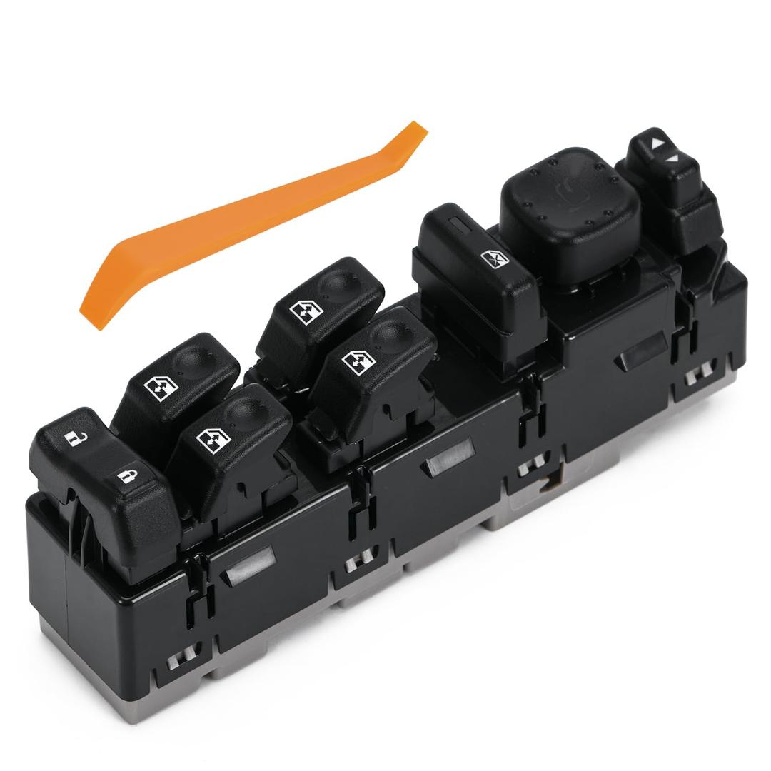 15883319 Window Master Switch Front Left Driver Side with Mirror Folding Control for 2003-2006 Chevy Silverado Avalanche Suburban Tahoe GMC Sierra Yukon Escalade Hummer H2 Replace OE 920-022 15112971