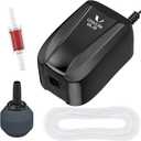 Uniclife Aquarium Air Pump Dual Outlet Fish Tank Aerator with Accessories for 5-200 Gallon Tank