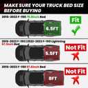 LASFIT 6.5ft Bed Mat for Ford F-150 2015-2023 F150 78.9" Truck Box All Weather Protector TPE Durable Bed Liner Easy Clean-Not Fit for Drop in Bedlienr