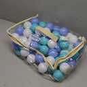 MoonxHome Ball Pit Balls for Toddlers & Dog, BPA Free Crush Proof Plastic Toy Balls for Ball Pit, Children's Pool Water Toys, Ideal Gift for Christmas Balls for Play Tent 2.15" 100pcs White&Green&Blue