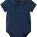 pureborn Baby Girls Boys Bodysuit Super Soft Cotton Romper 0-24 Months