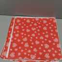 Marspark 100 Sheets Heart Wax Paper for Food Wrapping 11.4 x 11 Inches Red Food Basket Wax Paper for Spring Picnic Wedding Mother's Day Birthday Candy Cookies Sandwich Burgers Greaseproof Wrapping