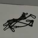 Bungee Cords with Carabiner Clips, 12 Inch, Black, 6 Pack (6, 12in)