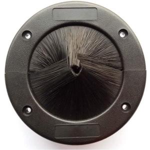 4-Inch Cable Management Grommet for Raised Floors - Airflow & Dust Protection, Data Center & Server Room Use - Durable Rubber Floor Grommet Insert (Single Pack)