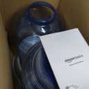 Amazon Basics Automatic Dog Cat Water Dispenser Gravity Feeder and Waterer Set, Large, 456.6fl.oz food feeder, 382.1fl.oz water dispenser, Gray