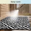 Favoyard Outdoor Rug 5x8 ft Waterproof Reversible Patio Plastic Straw Rugs for Decor Clearance Outside Large RV Camping Area Carpet Mat for Porch Deck Balcony Pool Backyard Picnic Beach Camper Door