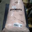 Bedsure Queen Size Comforter Set Dusty Rose, Boho Tufted Bed Set, Checkered Farmhouse Shabby Chic Bedding, 3 Pieces, 1 Plaid Geometric Comforter 90"x90" and 2 Pillow Shams 23"x29"