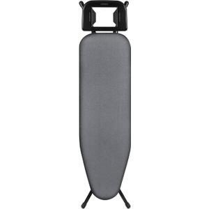 Classic Ironing Board 43" X 13" W/with Iron Rest | Full Metal Construction| Height Adjustable | Heat & Scorch Resistant Fabric | Anti-Skid Feet | Easy to Fold (Dark Grey)