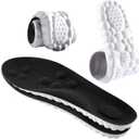 4D Cloud Technology Insole - Super Soft Comfort Insoles, Soft Foot Protection Cloud Feeling Insole, U-Shape Memory Foam Insoles, 4D Sports Memory Foam Insoles (Black, Men 10.5-11.5/Women 12-13)