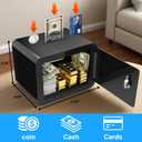 Small Safe, Locker Safes with Key and Coin Slot, Little Safes for Money, Cheap Home Safety, Small Hidden Safe, Savings Box with Key Mini Security for Home, Office, Travel, Pets0.23 Cubic