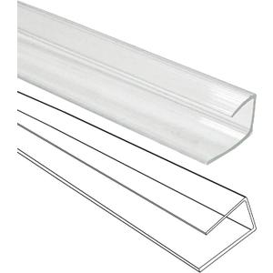 10 PCS Polycarbonate Greenhouse U Connector Profile 4ft Length Fits 0.24 & 0.32 Twin-Wall Polycarbonate Panels Duty Dust Rain & Moisture Protection Durabler (U-Clip 4'  0.71  0.32)