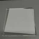 Acrylic Frame, 8x8 Picture Frame 1 Pack, 20MM Thicker Block, Double Sided Magnetic Clear Freestanding Photo Frame for Desk or Tabletop Display
