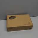 EHOMEWARE Front Door Handle with Deadbolt Set, 1 Pack Keyed Entry Door Lock, Single Deadbolt Door Knob for Exterior Door, Satin Brass Finish, Reversible for Left/Right Doors