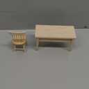 Miniature Wooden Dollhouse Furniture Set Complete Table Chair Living Room Scene for Kids Play Toy Photographic Props Ideal for Creative Play Decorative Display Styling Photos 1/12 Scale