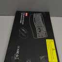 Wireless Keyboard and Mouse Combo, 2.4G Full Size Wave Keys Ergonomic Keyboard with Wrist Rest and 3-Level DPI Adjustable Wireless Ergonomic Mouse for Windows, Mac OS Desktop/Laptop/PC(Black)