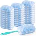 Duster Refill for Swiffer Duster, 30 Count Heavy Duty 2 Side 360 Duster Refills with 1 Handle, 4X Microfibers, Disposable Multi Surface Dusters for Cleaning