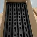 IRIS USA 4-Shelf Heavy Duty Plastic Storage Shelves, 600lb Capacity, 56" H x 36" W x 18" D, Large Modular Shelving Unit Storage Organizer for Garage, Home, Warehouse & Gym, Storage Rack - Black