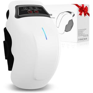 PRURYE Portable Knee Massager with Heat - Wireless Knee Warmer Wrap for Post-Exercise Relax & Daily Comfort, 9x9 Levels Setting, Ideal Gift for Parents & Seniors